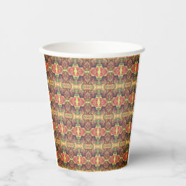 赤と黒のパターン 紙コップ