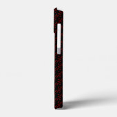 赤と黒のパターン Case-Mate iPhoneケース (裏面 / 左)