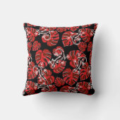 赤と黒のパターン – Geckosと離れGeckos クッション (裏面)