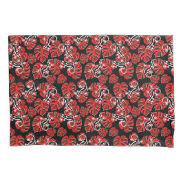 赤と黒のパターン – Geckosと離れGeckos 枕カバー