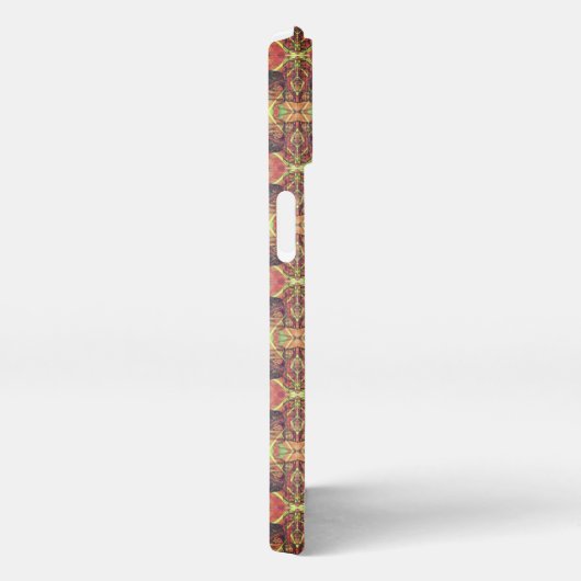 赤と黒のパターン iPhoneケース (右側面)