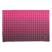 赤と黒のパタ市松模様にーングラデーション 枕カバー (正面右)