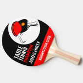 赤と黒のパドル、卓球プレーヤー/クラブ 卓球ラケット (横)