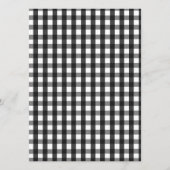 赤と黒のファームハウスチェックメニューカード メニュー (裏面)