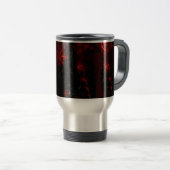 赤と黒のフラックコーヒー/ティーカップ トラベルマグ (正面右)