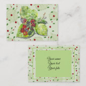 赤と黒のブラックベリー アドバイスカード (正面/裏面)