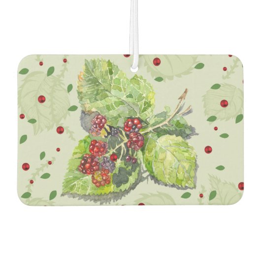 赤と黒のブラックベリー カーエアーフレッシュナー (正面)