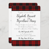 赤と黒のプライド夕べ招待状 招待状 (正面/裏面)