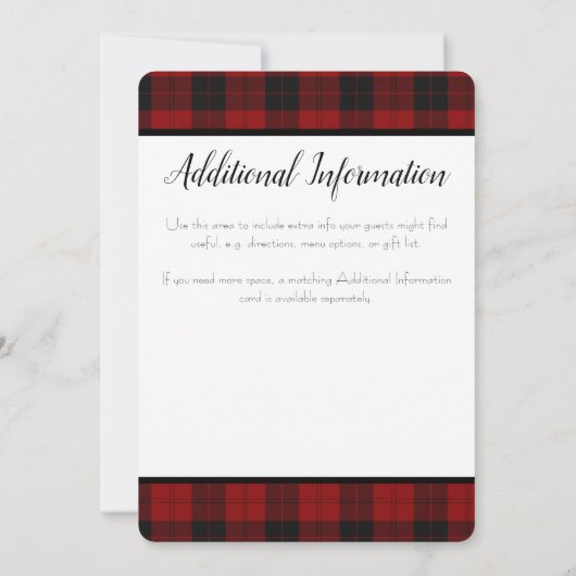 赤と黒のプライド夕べ招待状 招待状 (裏面)