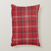 赤と黒のプレイドバッファローチェックパターン アクセントクッション (正面(垂直))