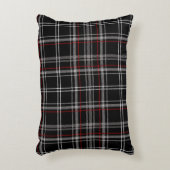赤と黒のプレイドバッファローチェックパターン アクセントクッション (正面(垂直))