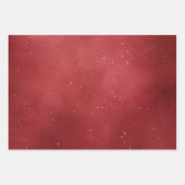 赤と黒のプレッドの組み合わせクリスマス ラッピングペーパーシート (正面3)