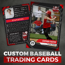 赤と黒のプロ野球トレーディングカード コーリングカード