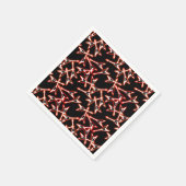 赤と黒のヘビーメタル電気ギターパターン スタンダードカクテルナプキン (角)