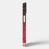 赤と黒のペイントで、赤い背景がある Case-Mate iPhoneケース (裏面 / 右)