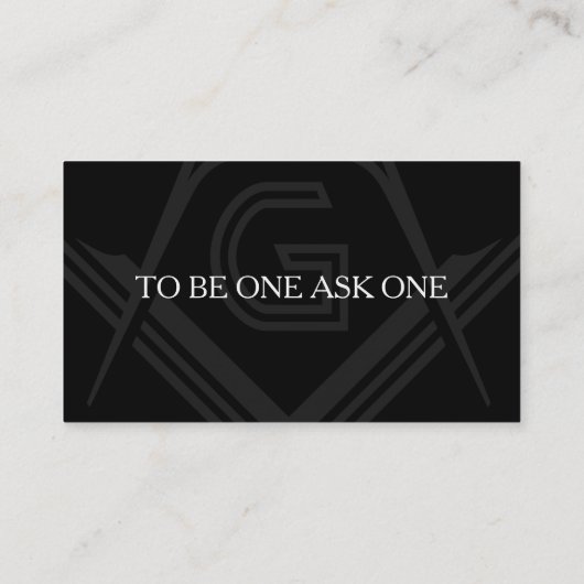 赤と黒のマソニック名刺 |フリーメーソン 名刺 (裏面)