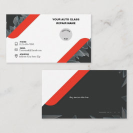 赤と黒のミニマリストAuto_Glass_Repair 名刺