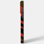 赤と黒のミニマル抽象芸術線 Case-Mate iPhoneケース (裏面 / 左)