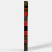 赤と黒のミニマル抽象芸術線 Case-Mate iPhoneケース (裏面 / 右)