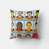 赤と黒のミラノサッカーレジェンズ クッション (裏面)