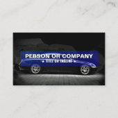 赤と黒のモバイルカーウォッシュ/オートディテリング 名刺 (正面)