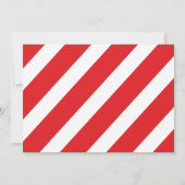 赤と黒のロックスターバイバイベイビーシャワー 招待状 (裏面)