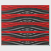 赤と黒のロングパターン ラッピングペーパー (フラット)