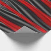 赤と黒のロングパターン ラッピングペーパー (角)