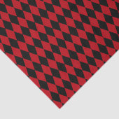 赤と黒のヴィンテージハーレキン 薄葉紙 (詳細)