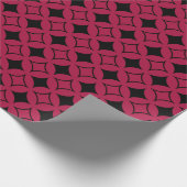 赤と黒の七宝 ラッピングペーパー (角)