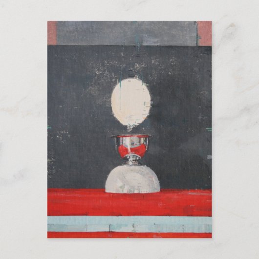 赤と黒の上に卵 ポストカード (正面)