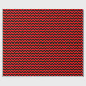 赤と黒の中間シェブロンのラッピング紙 ラッピングペーパー (フラット)
