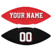 赤と黒の二色のフットボカスタムール アメリカンフットボール (パネル)