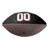 赤と黒の二色のフットボカスタムール アメリカンフットボール (回転270)