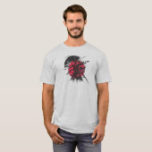 赤と黒の侍 Tシャツ (正面フル)