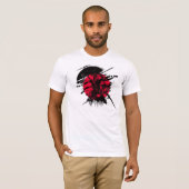 赤と黒の侍 Tシャツ (正面フル)