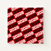 赤と黒の写真卒業ゲストブック ノートブック (裏面)