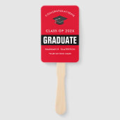 赤と黒の写真卒業ハンドファン ハンドファン (正面)