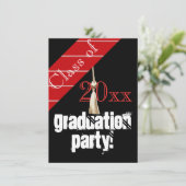 赤と黒の卒業パーティー 招待状 (スタンド正面)