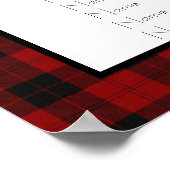 赤と黒の台座グラフ ポスター (角)