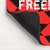 赤と黒の同時代美術の背景 マウスパッド (コーナー)