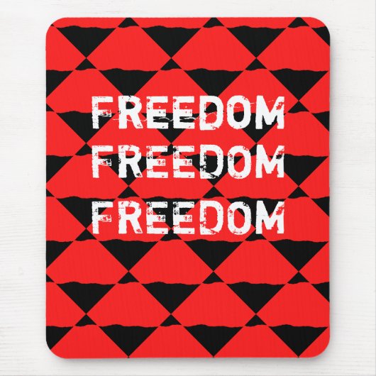 赤と黒の同時代美術の背景 マウスパッド (正面)