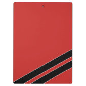 赤と黒の名前の追加イニシャル事務所 クリップボード (裏面)