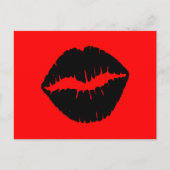 赤と黒の唇 ポストカード (正面)