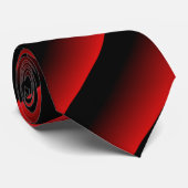 赤と黒の対角グラデーションのストライプ ネクタイ (ロール)