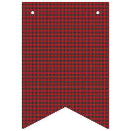 赤と黒の市松模様にプライド。 バンティングフラッグ