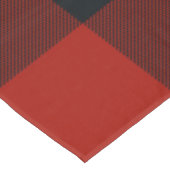 赤と黒の市松模様に四角バッファロープレイドパーティー テーブルクロス (アングル)