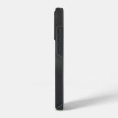 赤と黒の幾何学模様 iPhoneケース (左側面)