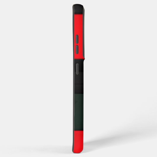 赤と黒の幾何学的抽象芸術 SAMSUNG GALAXYケース (右側面)