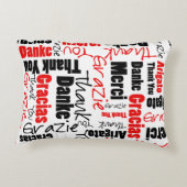 赤と黒の感謝の言葉 アクセントクッション (裏面)
